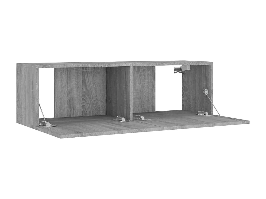 Set Mobili Porta TV 8pz Grigio Sonoma in Legno Multistrato