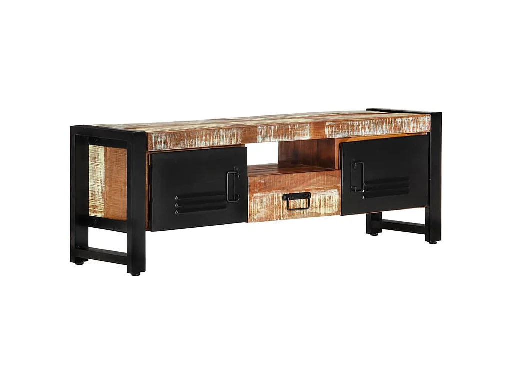 Meuble TV 120x30x40 cm Bois massif de récupération