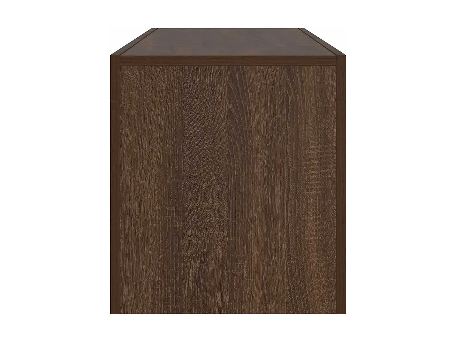 Meuble TV avec lumières LED chêne marron 120x35x40 cm