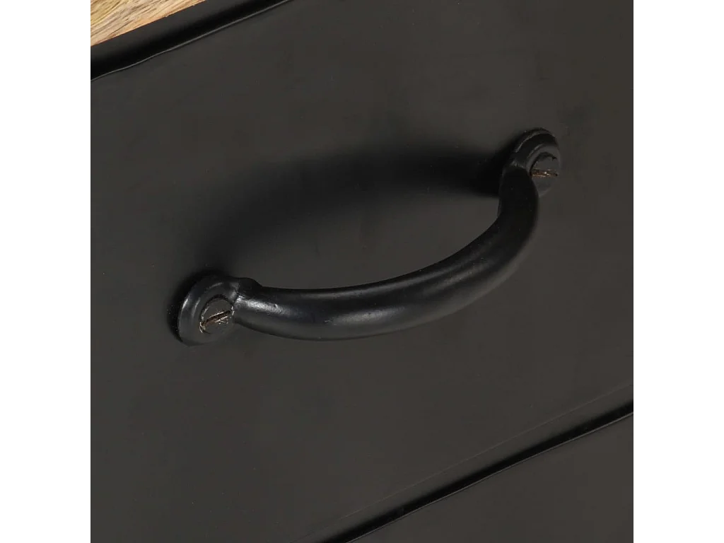 Meuble TV 90x30x41 cm Bois de manguier brut