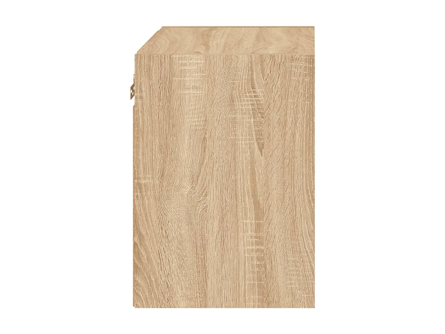 Table de chevet murale avec lumières LED chêne sonoma