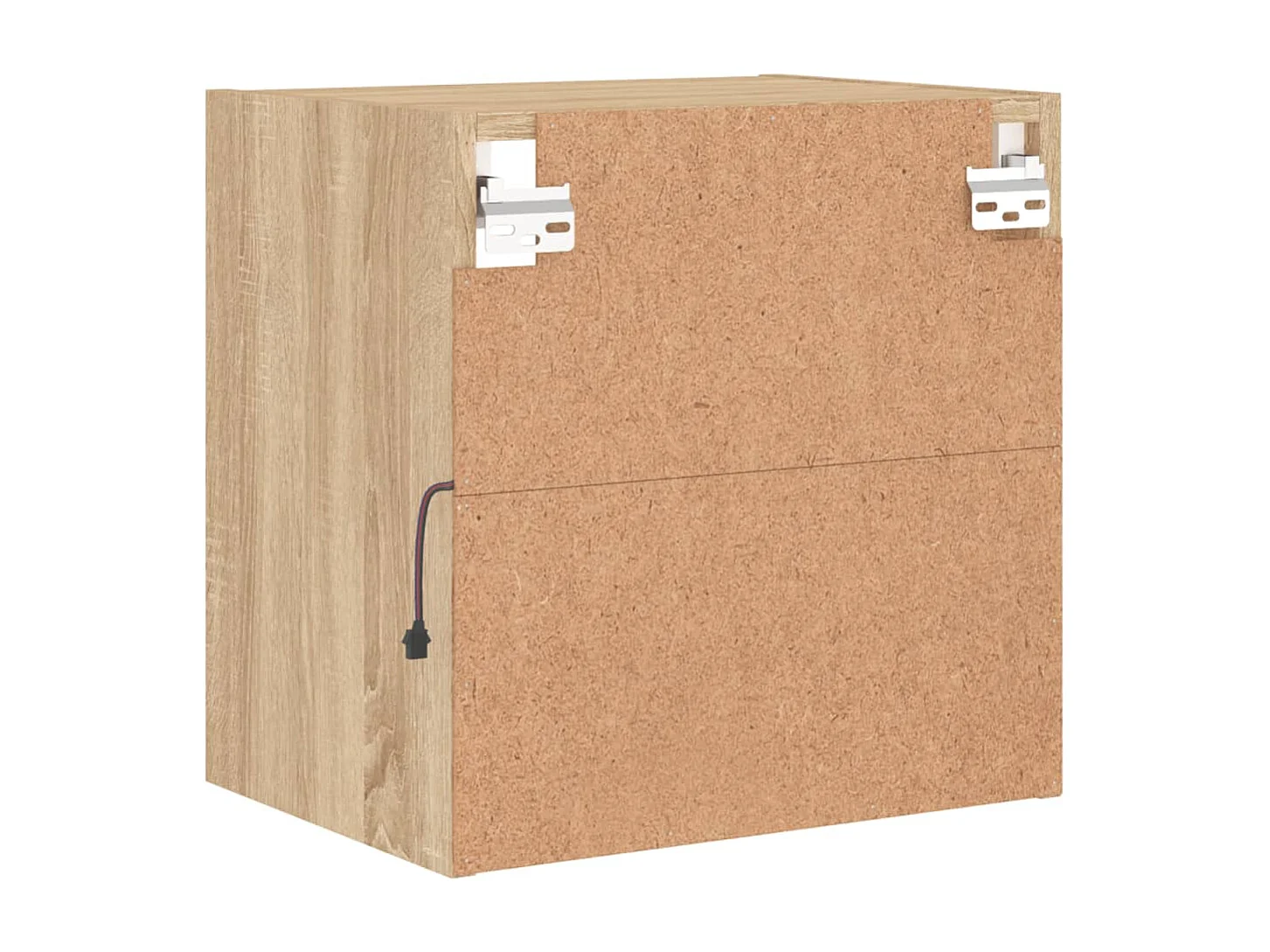 Table de chevet murale avec lumières LED chêne sonoma