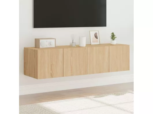 Kauf Unique TV-Wandschränke mit LED-Leuchten 2 Stk. Sonoma-Eiche 60x35x31cm