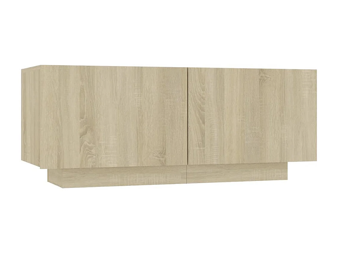 Meuble TV Chêne sonoma 100x35x40 cm Bois d'ingénierie