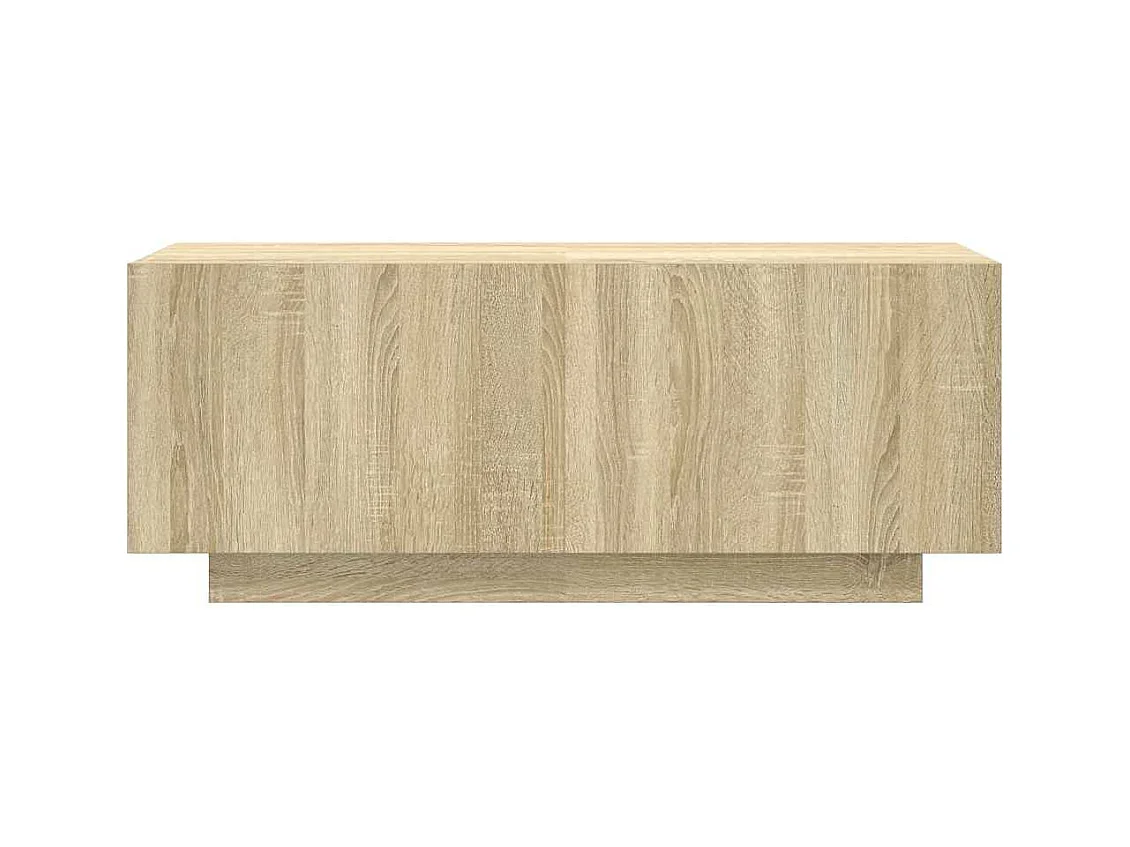 Mueble para TV madera contrachapada color roble 100x35x40 cm