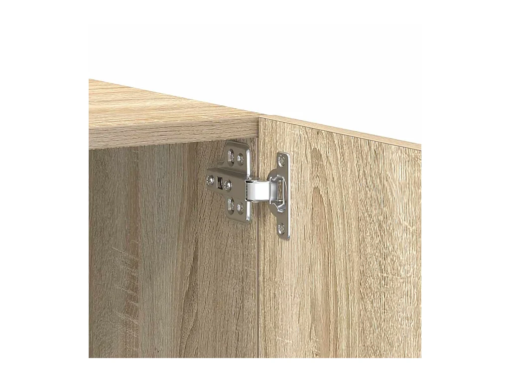 Mueble para TV madera contrachapada color roble 100x35x40 cm