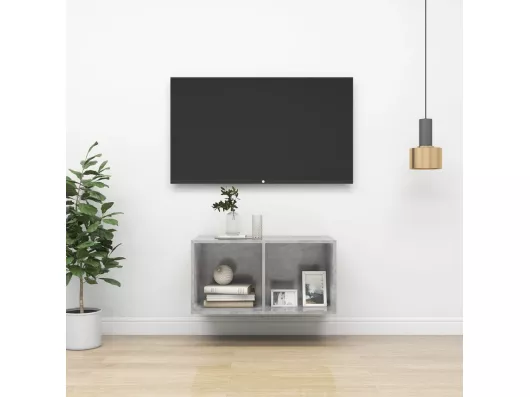 Kauf Unique TV-Wandschrank Betongrau 37x37x72 cm Holzwerkstoff