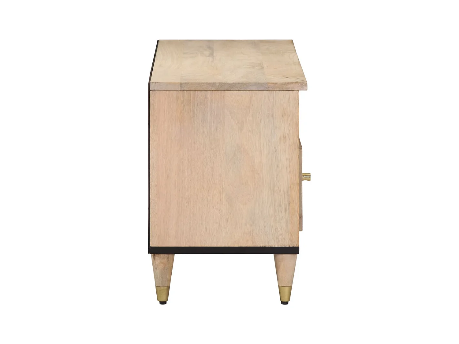 Meuble TV 100x33x46 cm bois massif de manguier