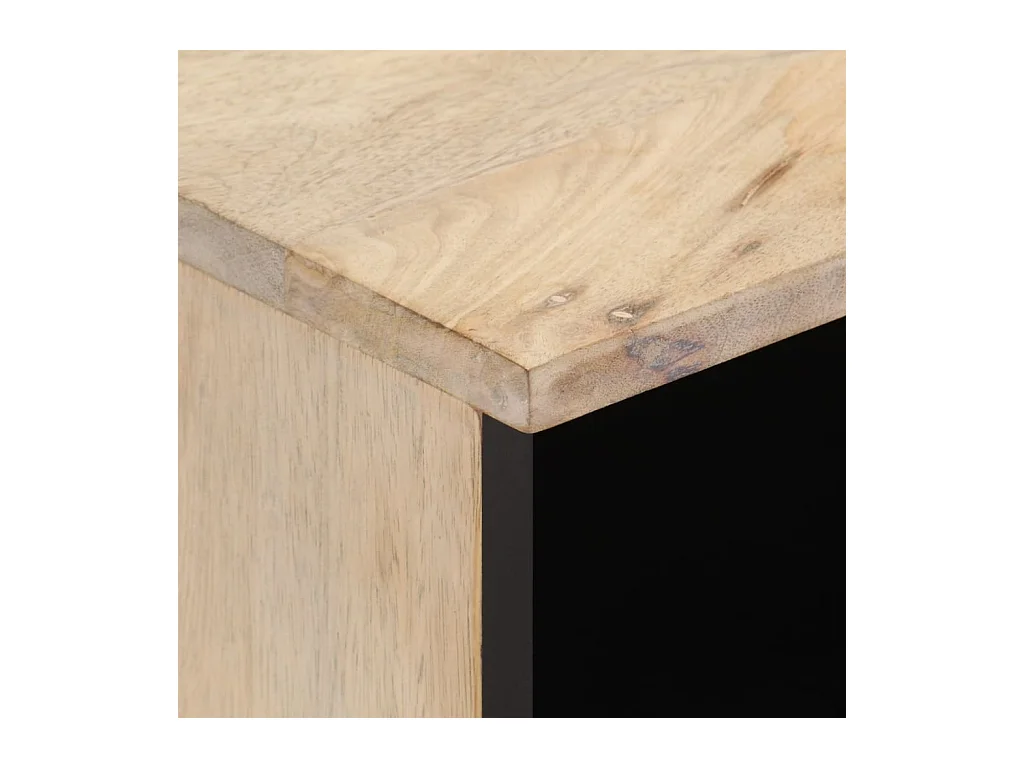 Meuble TV 100x33x46 cm bois massif de manguier