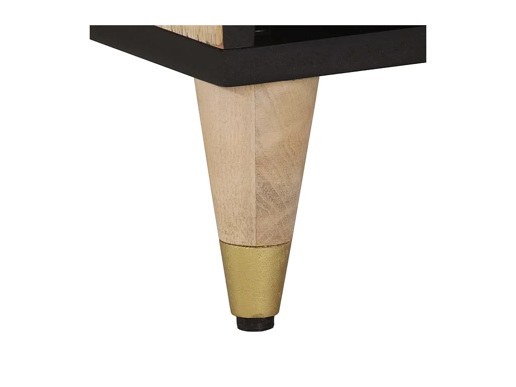 Meuble TV 100x33x46 cm bois massif de manguier