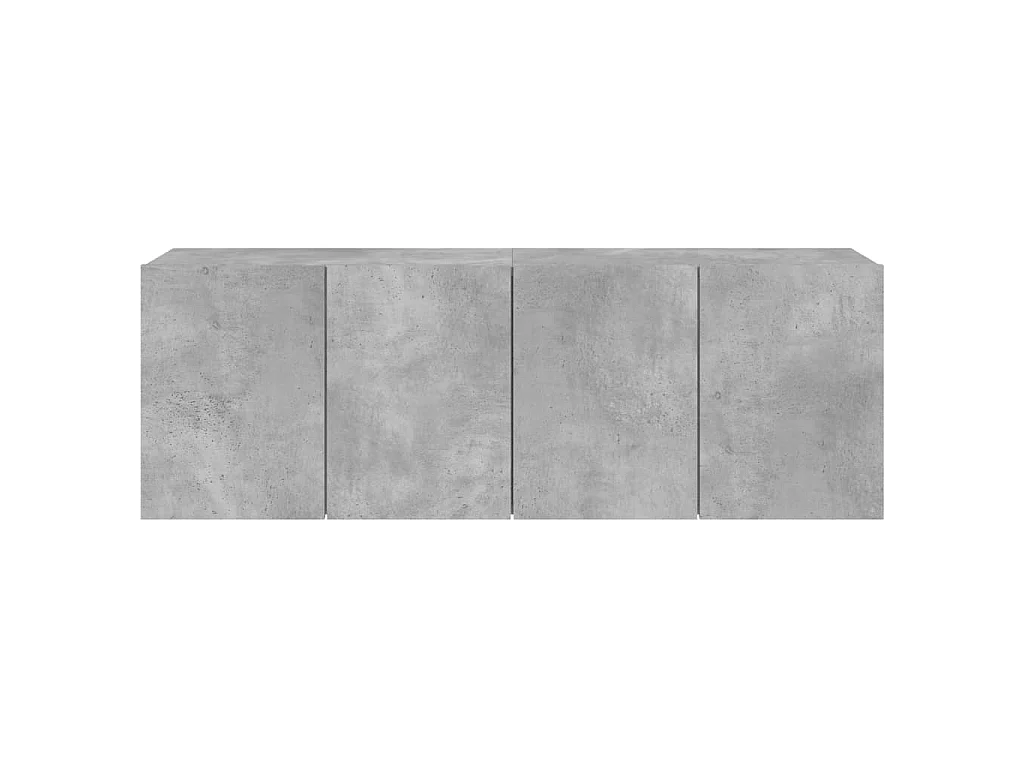 Mobili TV a Parete 2pz Grigio Cemento 60x30x41 cm