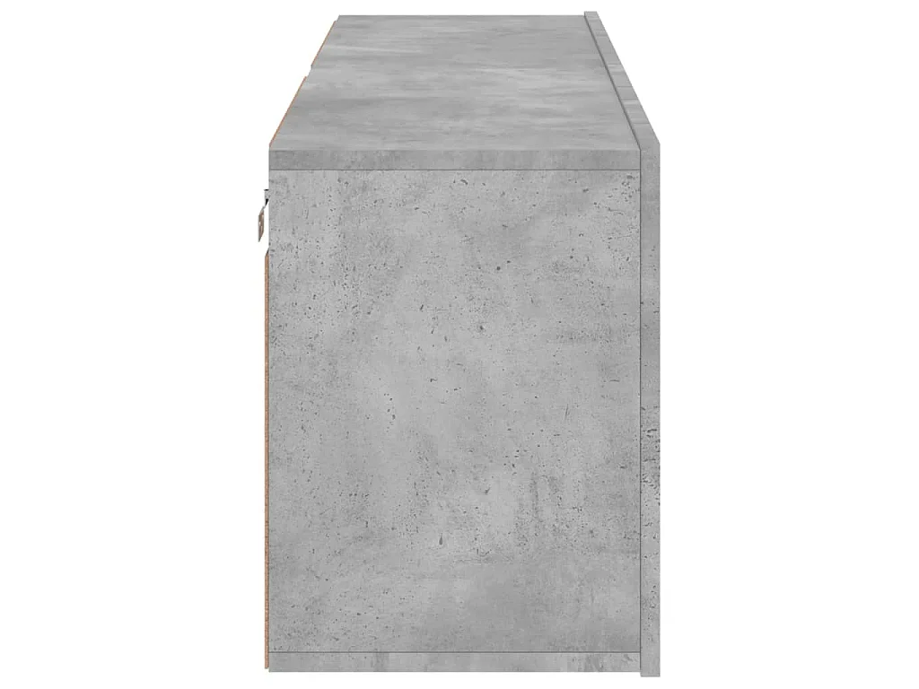 Mobili TV a Parete 2pz Grigio Cemento 60x30x41 cm