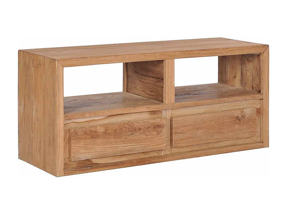 Meuble TV 90x30x40 cm bois de teck solide