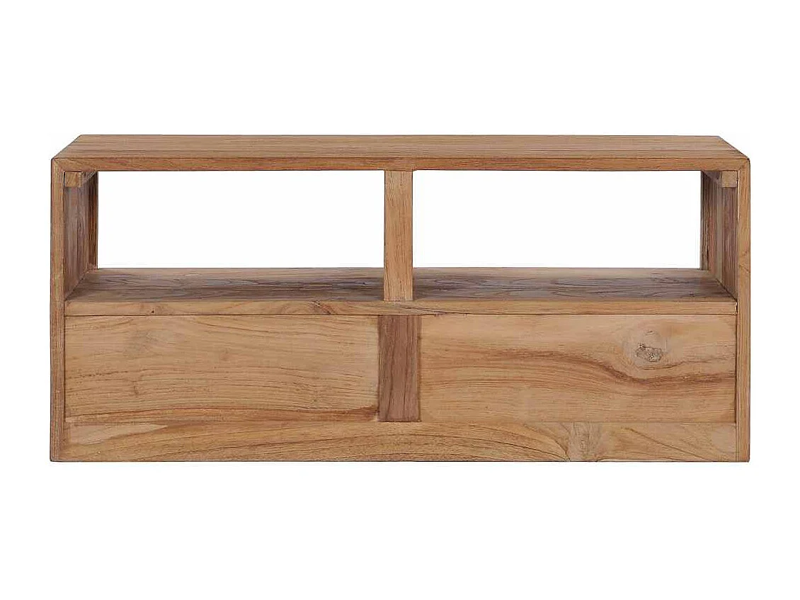 Meuble TV 90x30x40 cm bois de teck solide