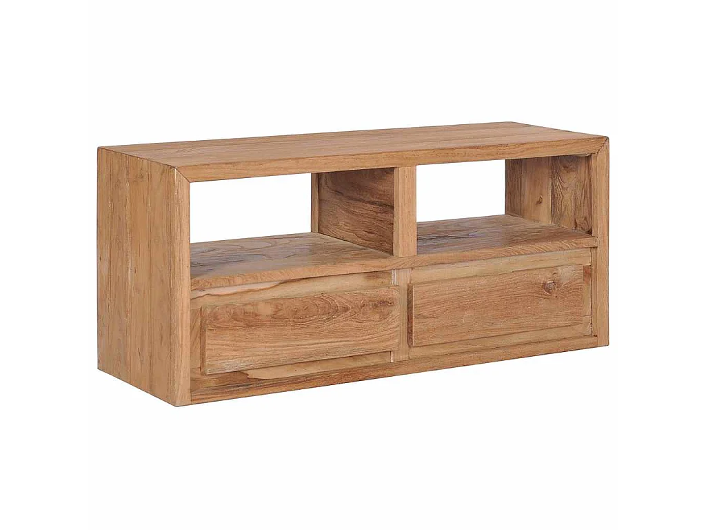 Tv-meubel 90x30x40 cm massief teakhout