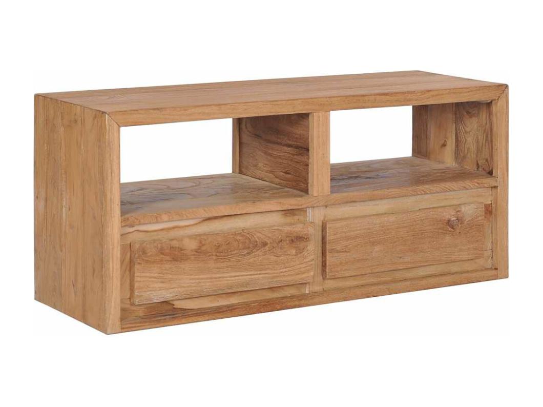 Tv-meubel 90x30x40 cm massief teakhout