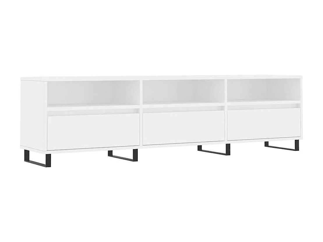 TV-Schrank Weiß 150x30x44,5 cm Holzwerkstoff