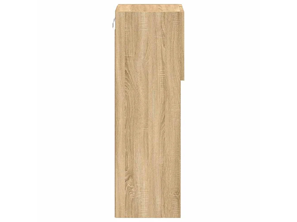 Tv-meubels met LED-verlichting 2 st 30,5x30x90 cm sonoma eiken