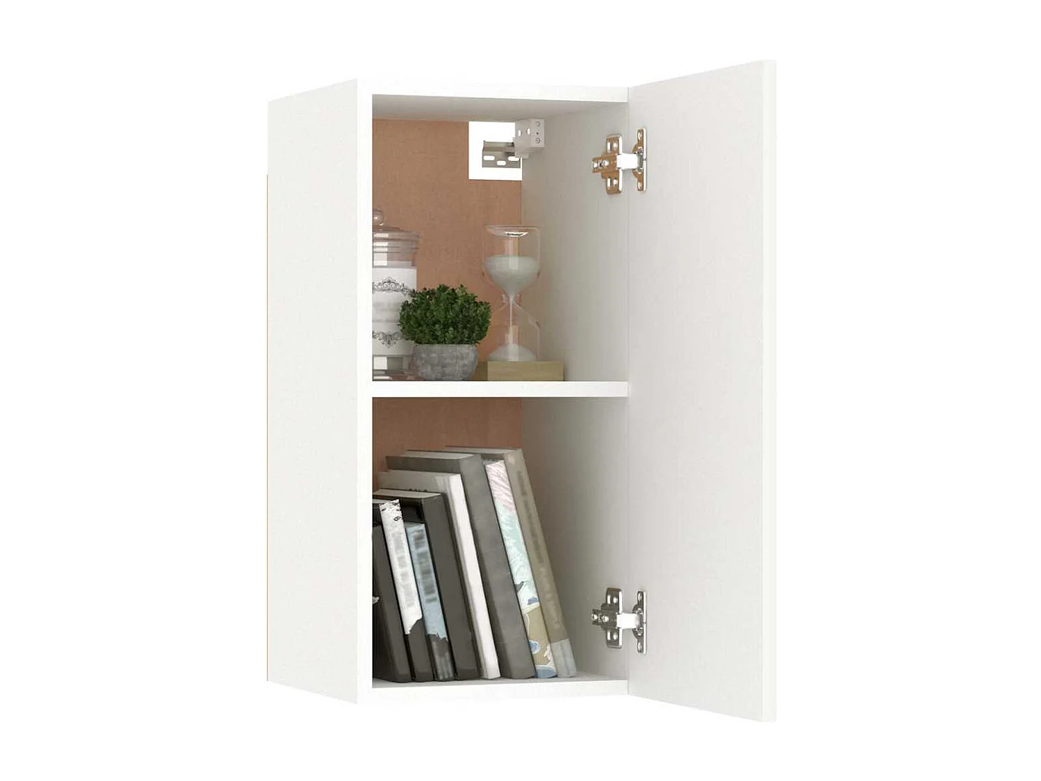 Meuble TV Blanc 30,5x30x60 cm Bois d’ingénierie