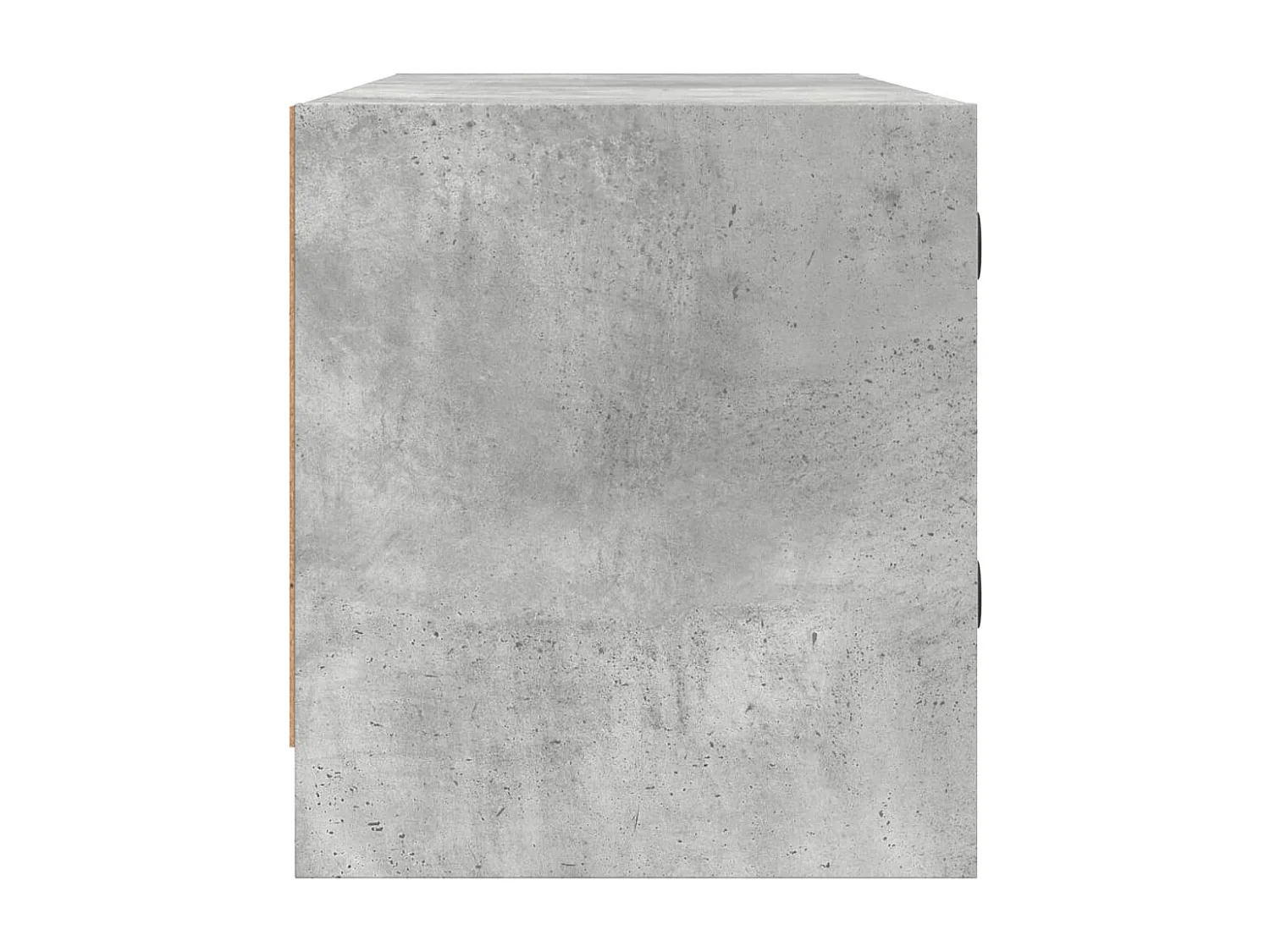 Meuble TV avec portes en verre gris béton 102x37x42 cm