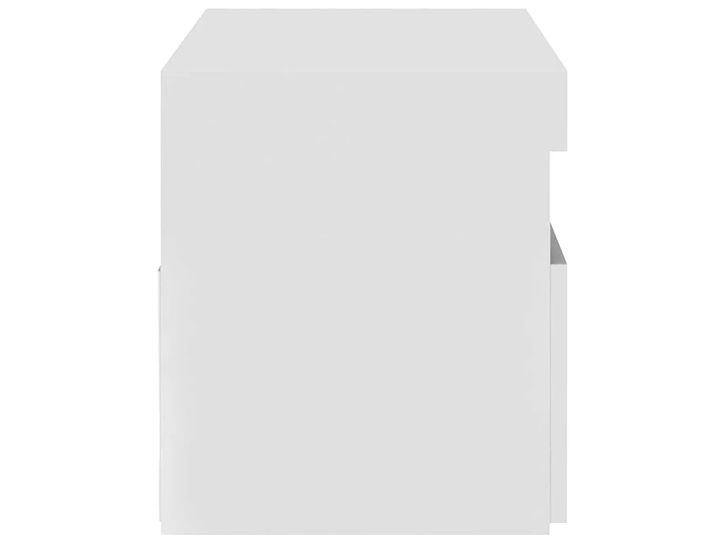 TV-Schrank mit LED-Leuchten Hochglanz-Weiß 75x35x40 cm