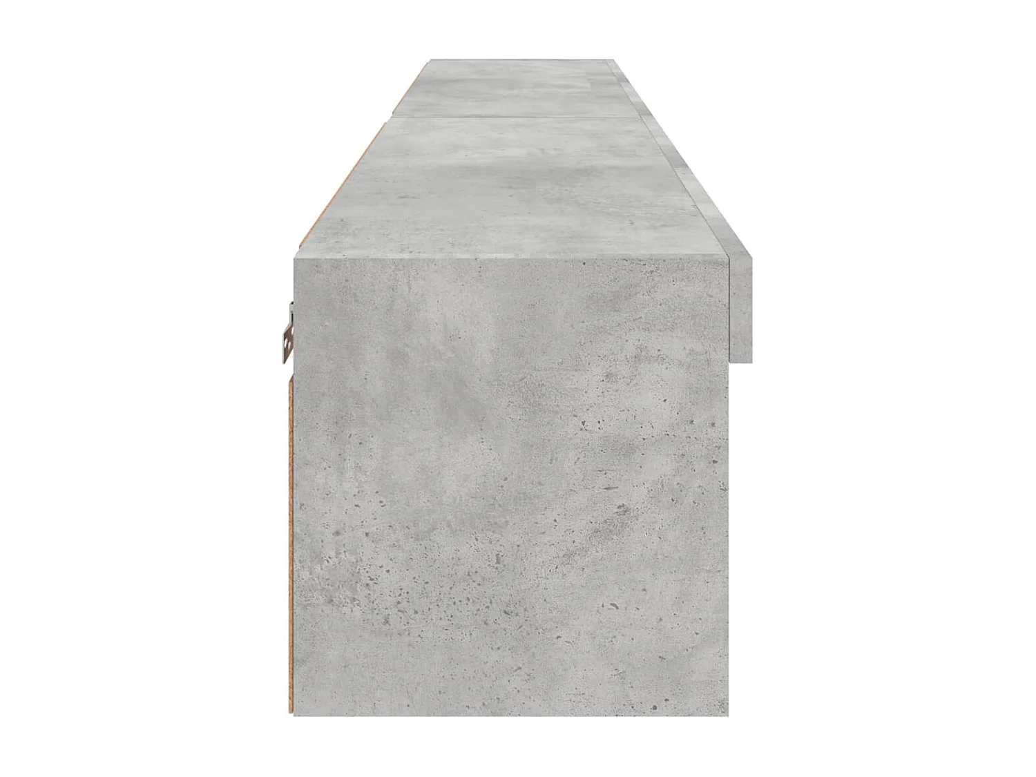 Mobili TV con Luci LED 2pz Grigio Cemento 80x30x30 cm