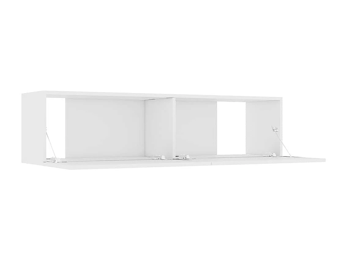 Móvel de TV 120x30x30 cm contraplacado branco