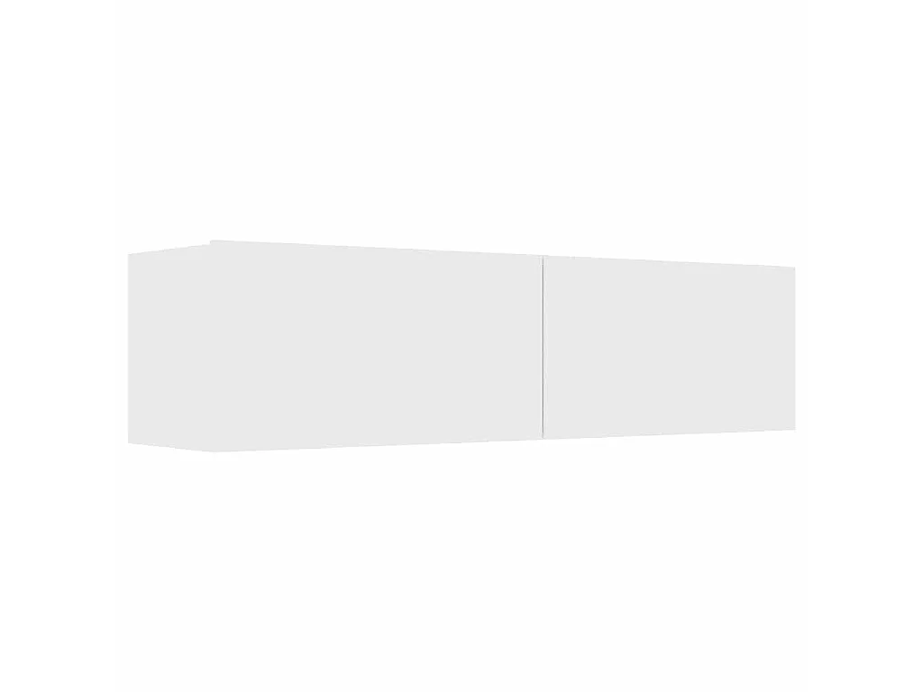 Mobile Porta TV Bianco 120x30x30 cm in Legno Multistrato