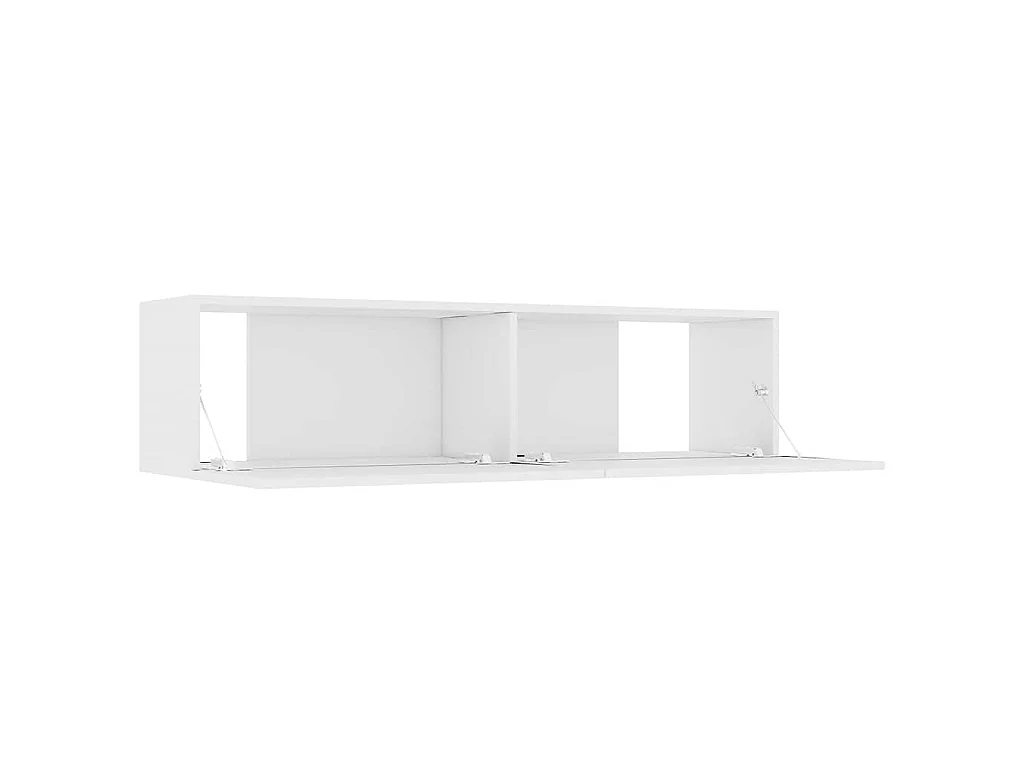 Mobile Porta TV Bianco 120x30x30 cm in Legno Multistrato