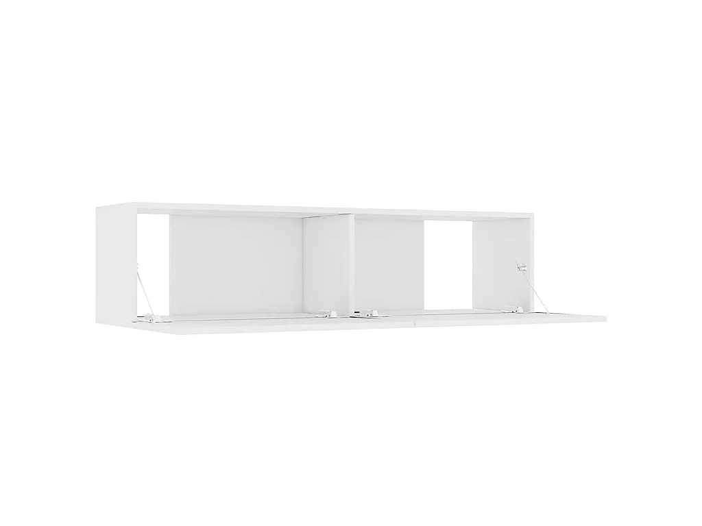 Tv-meubel 120x30x30 cm bewerkt hout wit