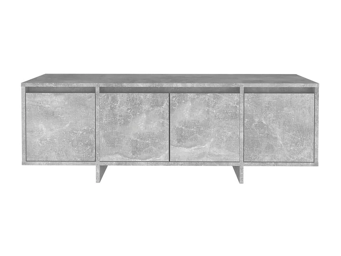 Meuble TV gris béton 120x30x40,5 cm bois d'ingénierie