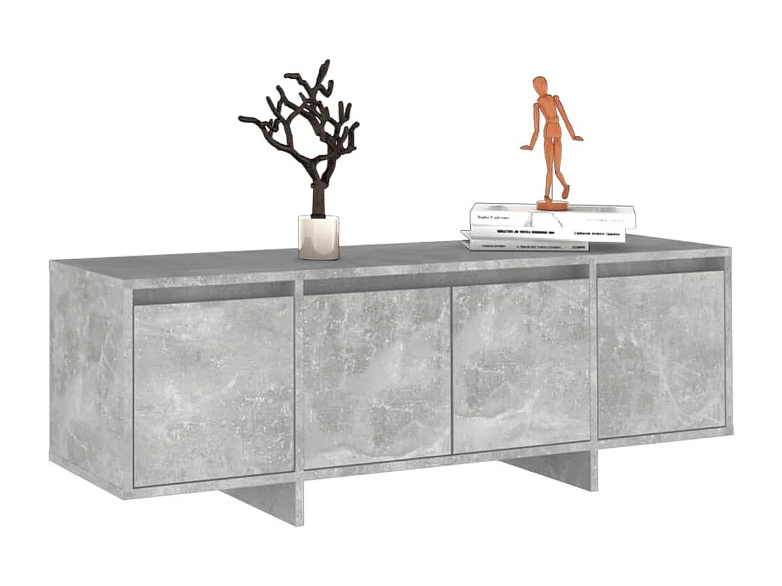 TV-Schrank Betongrau 120x30x40,5 cm Holzwerkstoff