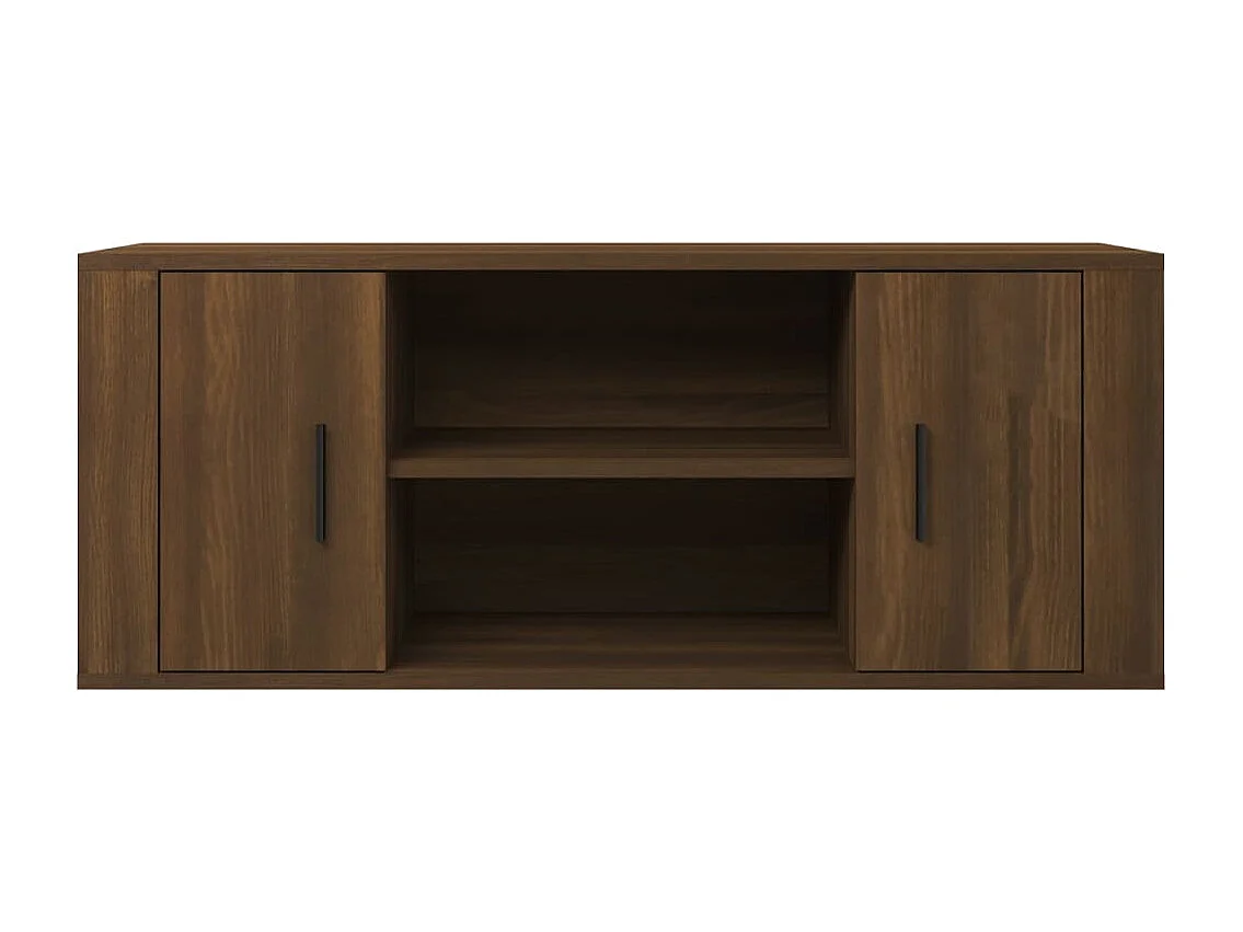 Móvel TV 100x35x40 cm madeira processada cor carvalho castanho