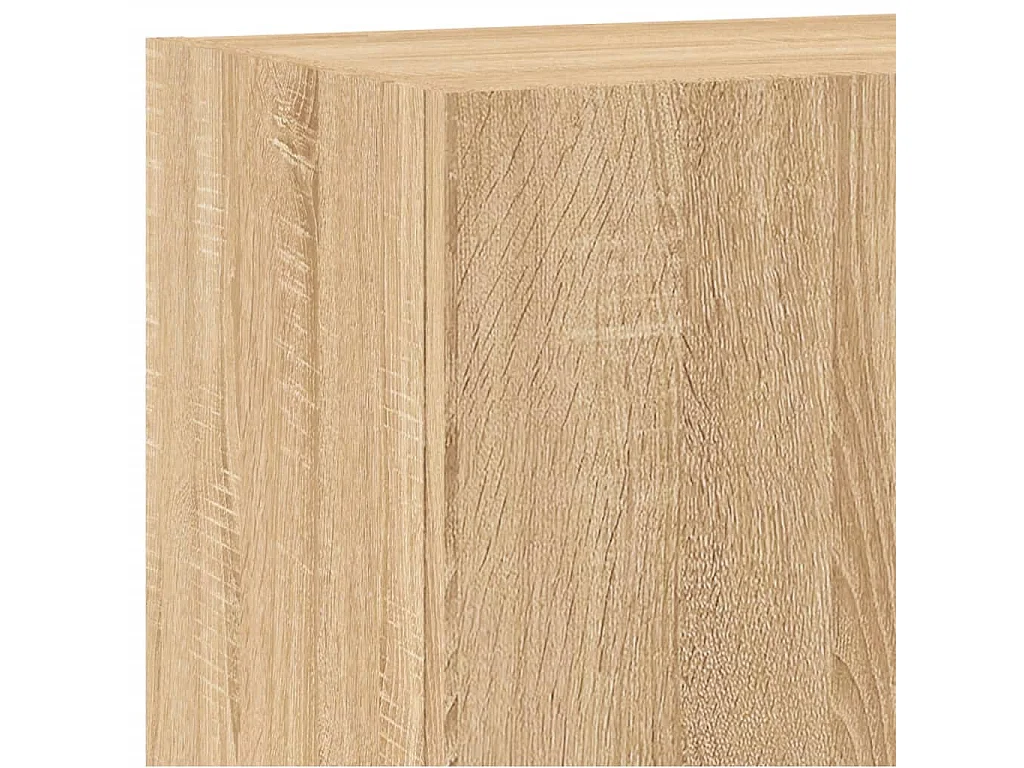 Mobili TV a Muro 6pz Rovere Sonoma in Legno Multistrato