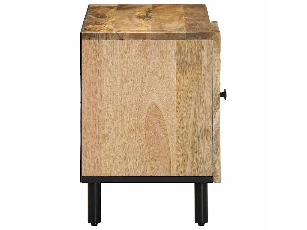 Meuble TV 80x31x46 cm bois massif de manguier