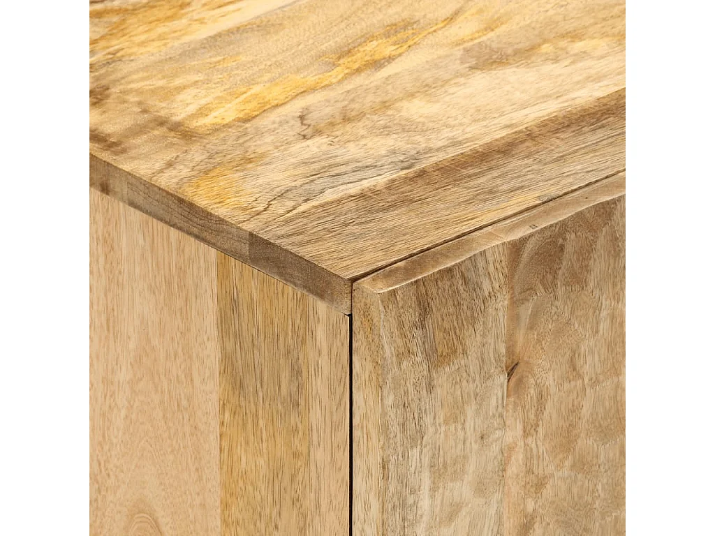 Meuble TV 80x31x46 cm bois massif de manguier
