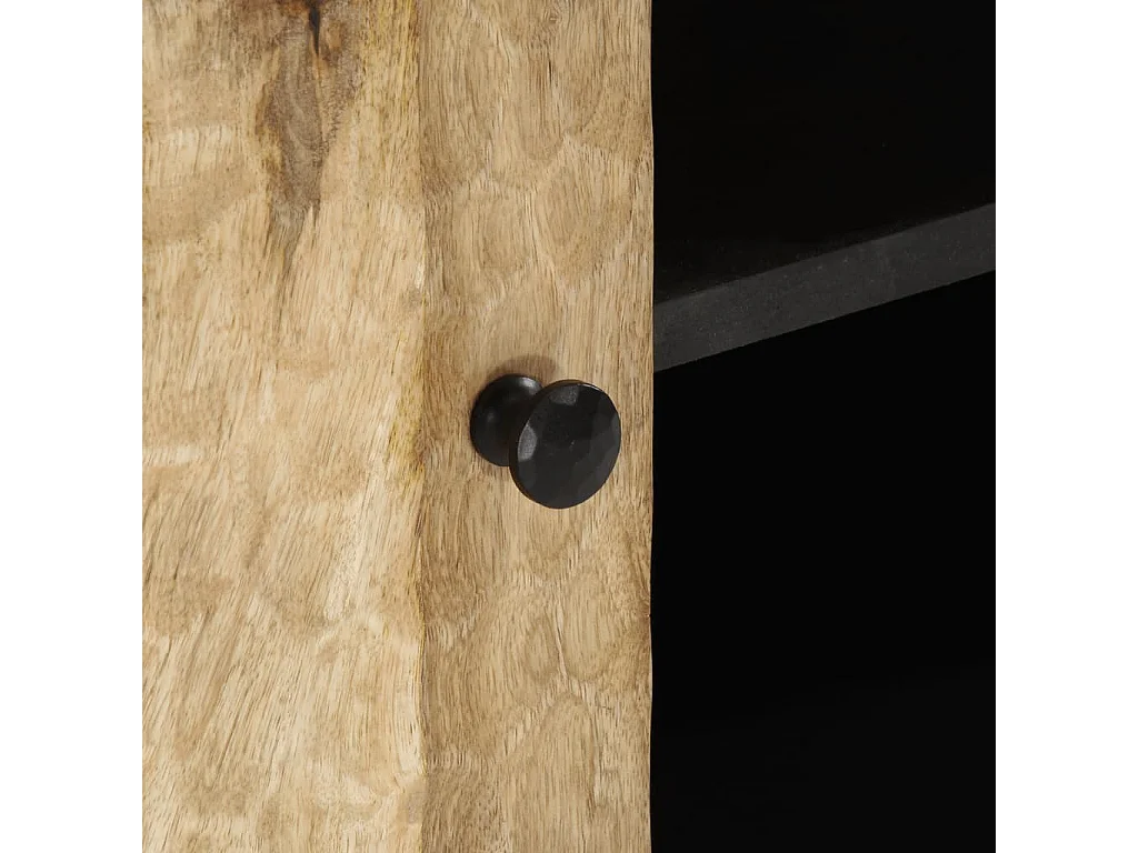 Meuble TV 80x31x46 cm bois massif de manguier