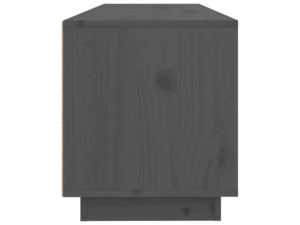 Tv-meubel 100x34x40 cm massief grenenhout grijs