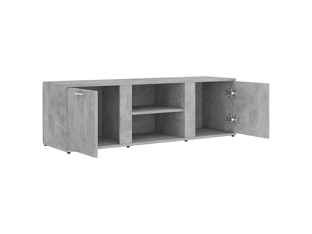Móvel de TV 120x34x37 cm derivados de madeira cinzento cimento