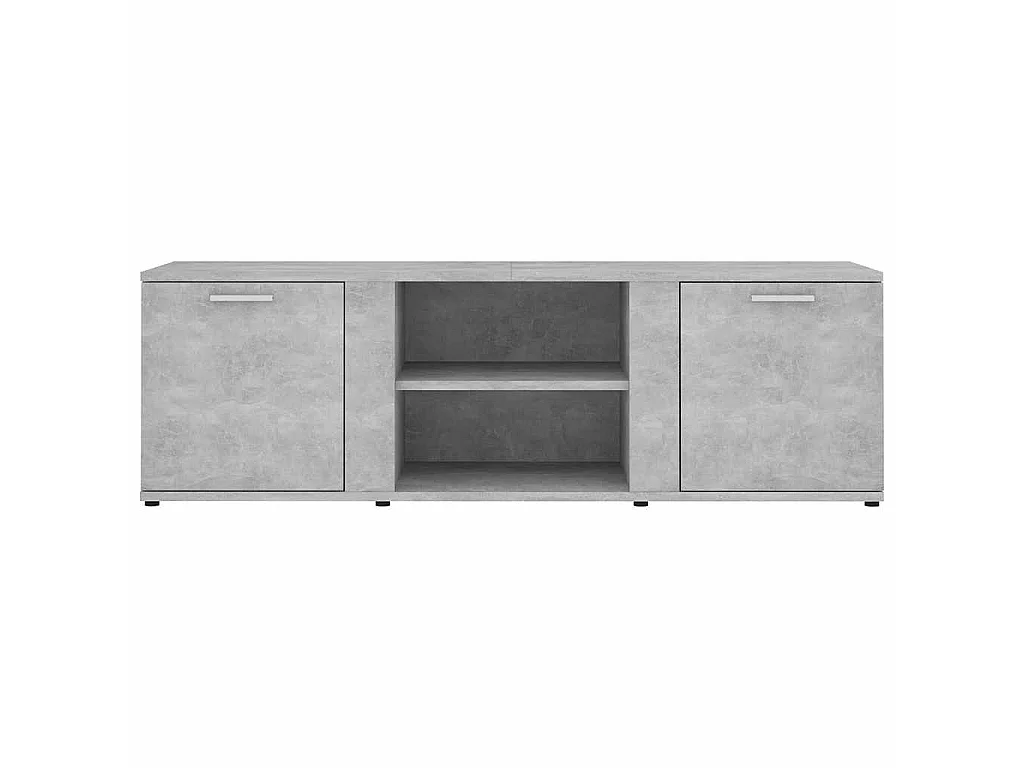 Móvel de TV 120x34x37 cm derivados de madeira cinzento cimento
