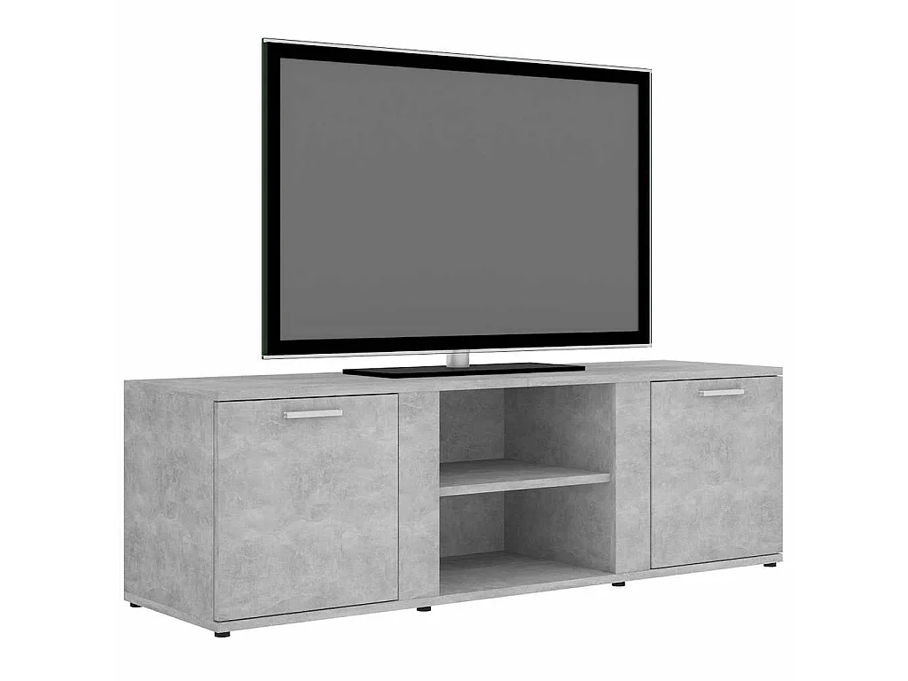 Móvel de TV 120x34x37 cm derivados de madeira cinzento cimento