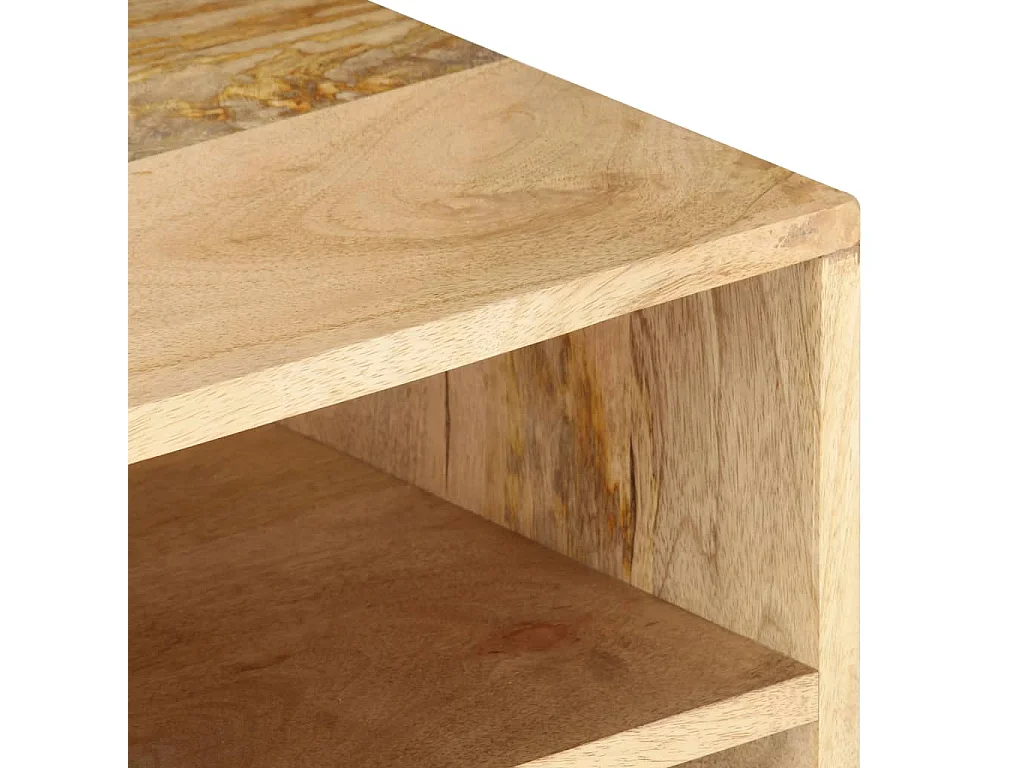 Meuble TV 145x30x41 cm Bois massif de manguier