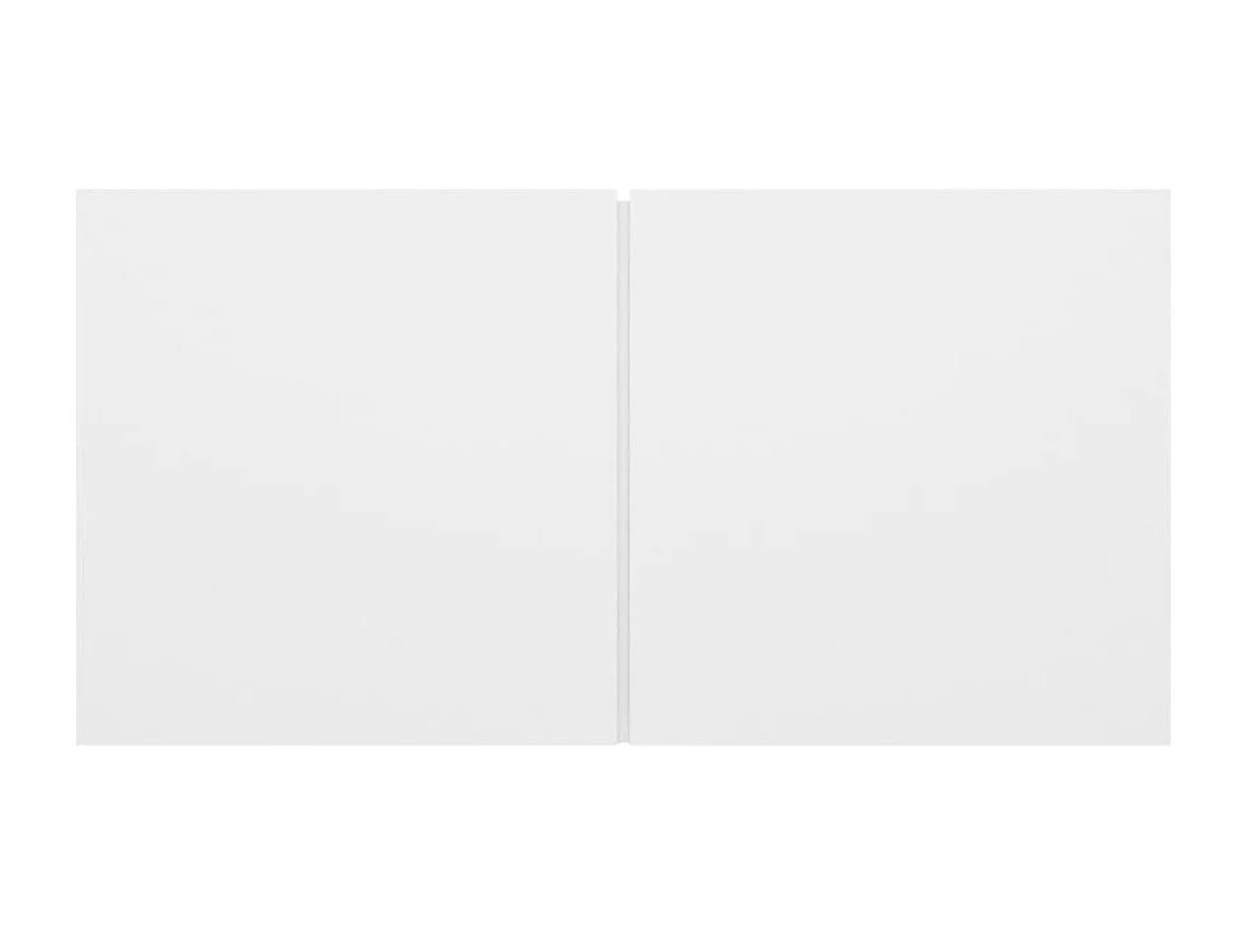 Conjunto móveis de TV 5 pcs madeira processada branco