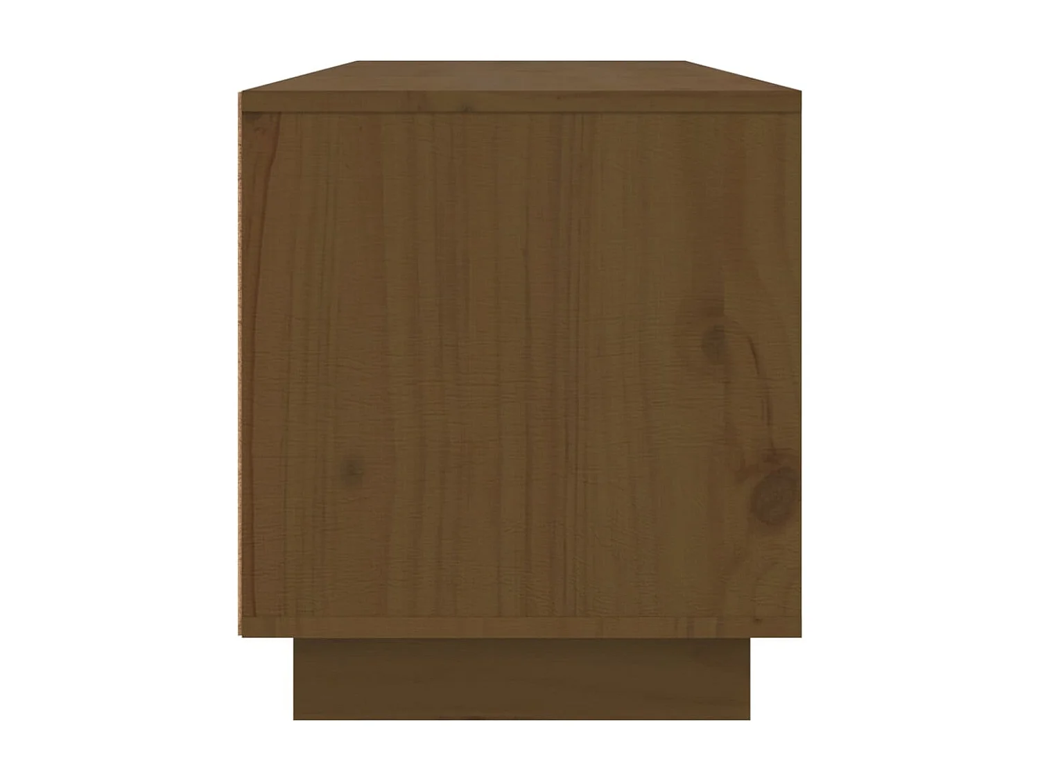 Meuble TV Marron miel 140x35x40 cm Bois de pin massif