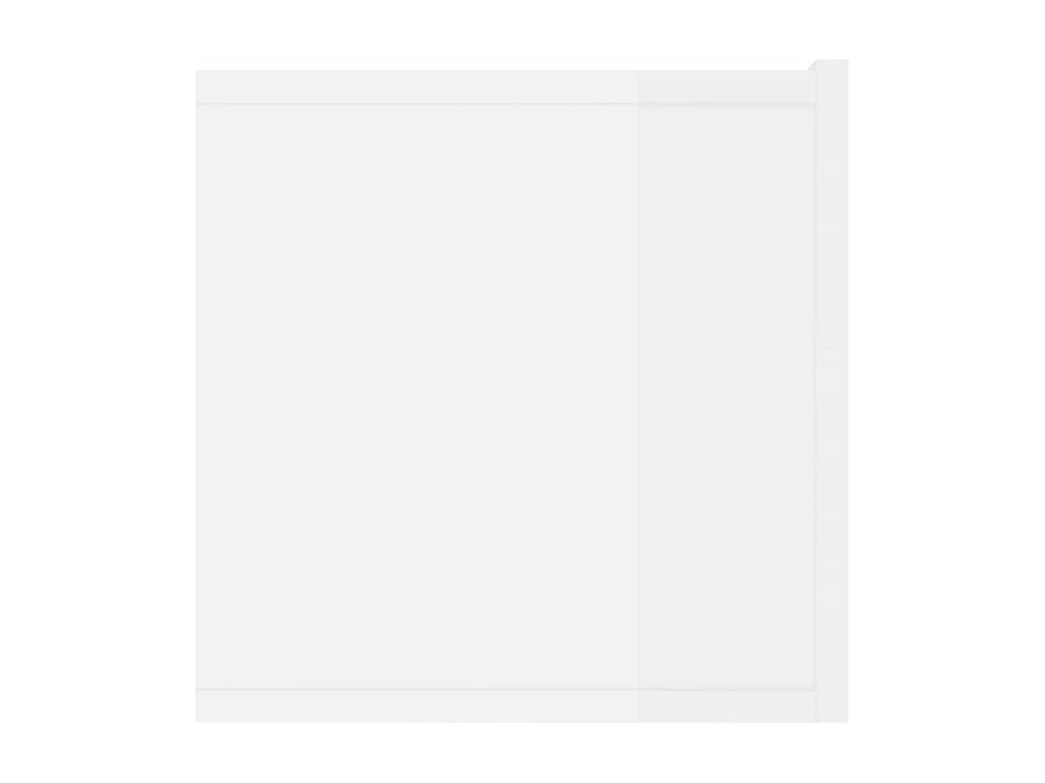 Meubles TV 2 pcs Blanc brillant 80x30x30 cm Bois d'ingénierie