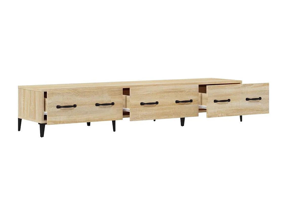 Mueble de TV madera contrachapada roble Sonoma 150x34,5x30 cm