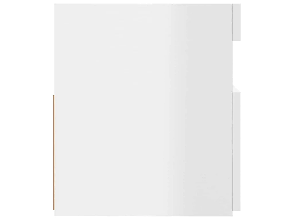 Meuble TV avec lumières LED blanc brillant 120x35x40 cm
