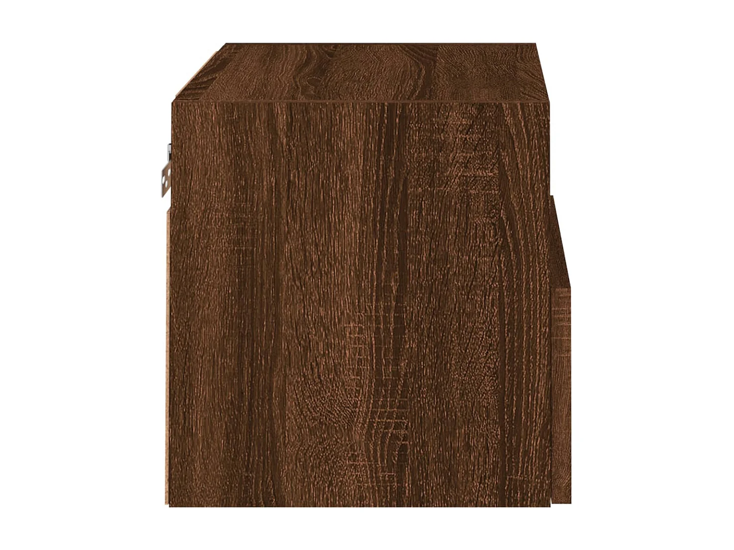Meuble TV mural chêne marron 40x30x30 cm bois d'ingénierie