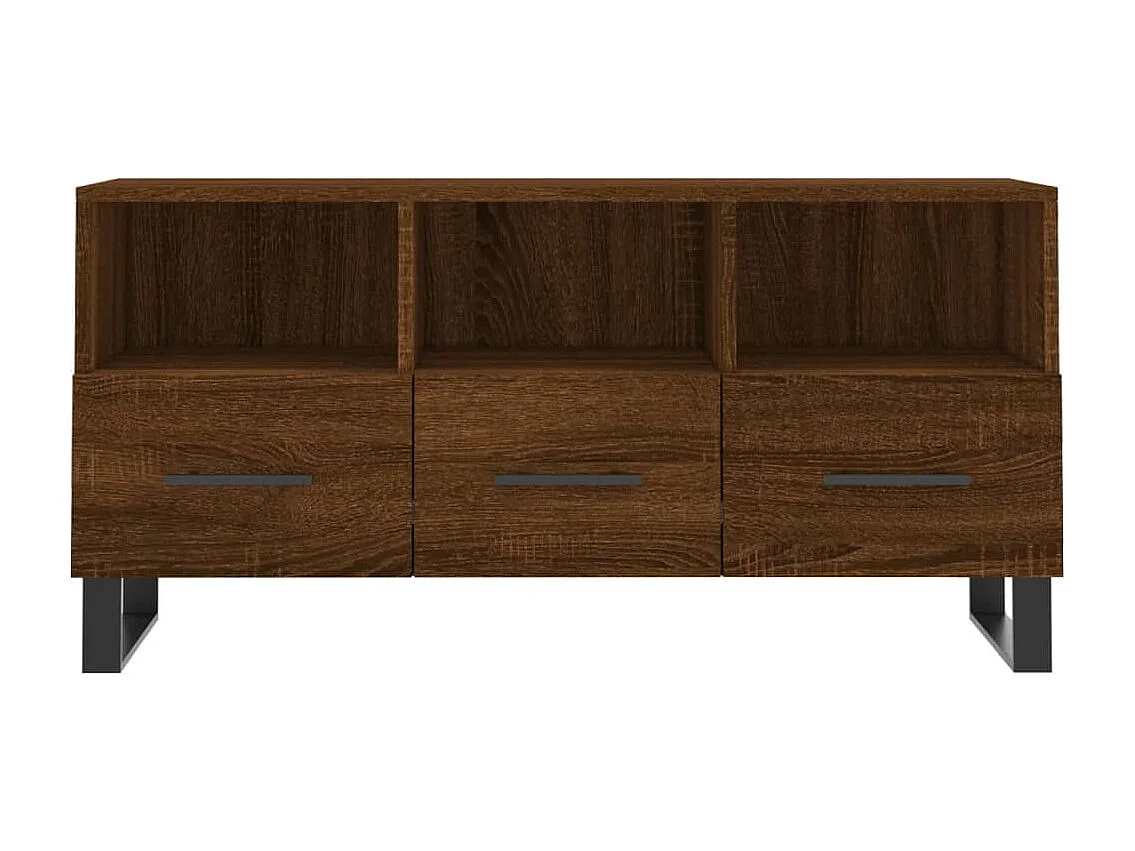 Móvel de TV 102x36x50 cm derivados de madeira carvalho castanho