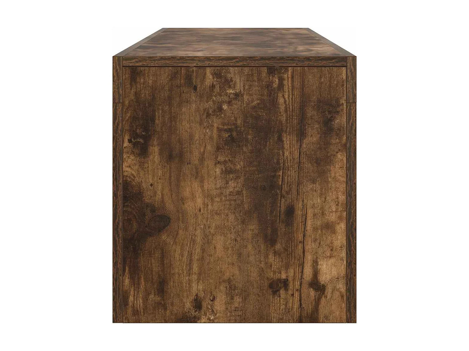 Meuble TV avec lumières LED Chêne fumé 140x36,5x40 cm